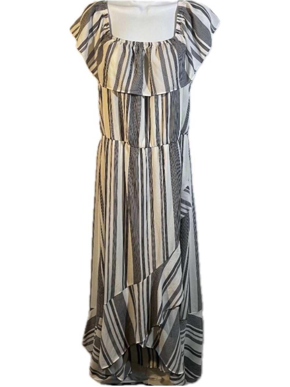 Maurices Womens Striped Sleeveless Long Maxi Dress! Size Large